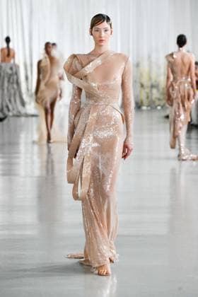 PFW - Anatomy Of Identity By Lever Runway A model walks the runway during the Anatomy Of Identity By Lever Couture Haute Couture Fall Winter 2025 2026 show as part of Paris Fashion Week at Palais de Tokyo on July 09, 2025 in Paris, France. Photo by Shootpix ABACAPRESS.COM Paris France  Copyright: xShootpix ABACAx