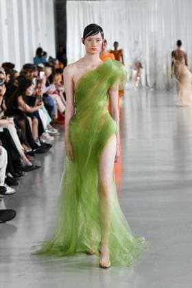 PFW - Anatomy Of Identity By Lever Runway A model walks the runway during the Anatomy Of Identity By Lever Couture Haute Couture Fall Winter 2025 2026 show as part of Paris Fashion Week at Palais de Tokyo on July 09, 2025 in Paris, France. Photo by Shootpix ABACAPRESS.COM Paris France  Copyright: xShootpix ABACAx
