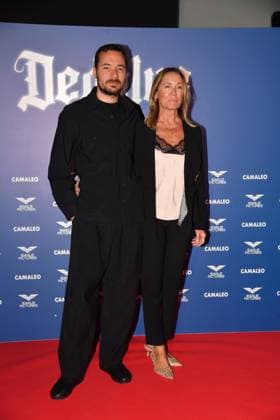 Rome, Cinema The Space Moderno Photocall of the film Dedalus , In the photo: Gianluca Manzetti with his mother Paola  Copyright: xVincenzoxLandix xipa-agency.netx xVincenzoxLandix IPA_Agency_IPA60213875