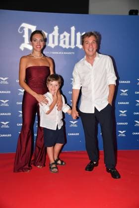 Rome, Cinema The Space Moderno Photocall of the film Dedalus , In the photo: Carolina Rey with Roberto Cipullo and son  Copyright: xVincenzoxLandix xipa-agency.netx xVincenzoxLandix IPA_Agency_IPA60213877