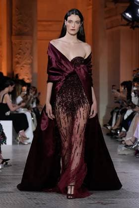 (250710) -- PARIS, July 10, 2025 -- A model presents a creation from the haute couture Fall-Winter 2025 2026 collections by Zuhair Murad during the Paris Haute Couture Week, in Paris, France, on July 9, 2025. (MeetEurope Handout via Xinhua) FRANCE-PARIS-HAUTE COUTURE-FASHION SHOW-ZUHAIR MURAD MxEetEuropegaojing 