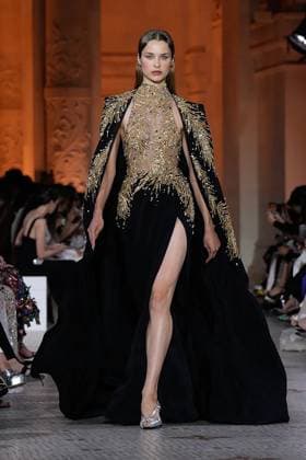 (250710) -- PARIS, July 10, 2025 -- A model presents a creation from the haute couture Fall-Winter 2025 2026 collections by Zuhair Murad during the Paris Haute Couture Week, in Paris, France, on July 9, 2025. (MeetEurope Handout via Xinhua) FRANCE-PARIS-HAUTE COUTURE-FASHION SHOW-ZUHAIR MURAD MxEetEuropegaojing 