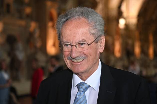 Christian UDE, single picture, cropped single motif, portrait, portrait, portrait award Bavarian Order of Merit in the Antiquariat of the Residence in Munich on 09 07 2025