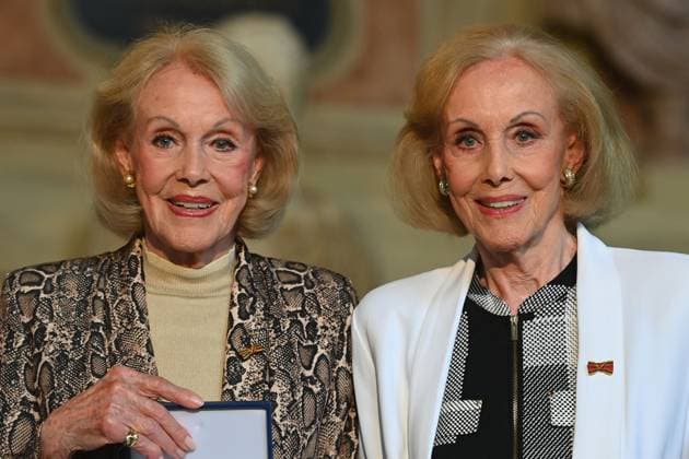 Alice and Ellen KESSLER The Kessler twins Award of the Bavarian Order of Merit in the Antiquariat of the Residenz in Munich on 09 07 2025