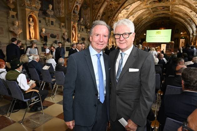 Gerd Rubenbauer Marcel Reif Bavarian Order of Merit in the Antiquarium of the Residence in Munich on July 9, 2025