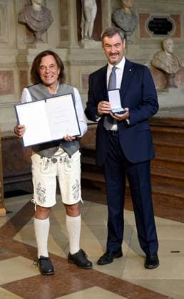 Jürgen Drews, Markus Söder Bavarian Order of Merit in the Antiquarium of the Residence in Munich on July 9, 2025