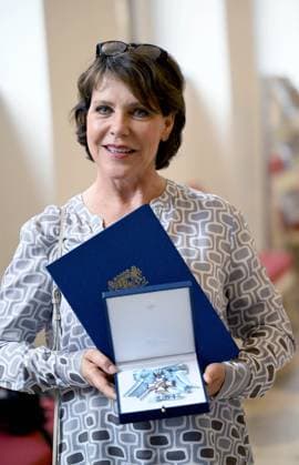 Janina Hartwig Bavarian Order of Merit in the Antiquarium of the Residence in Munich on July 9, 2025