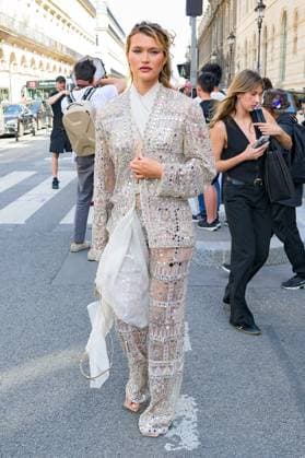 PFW - Zuhair Murad Outside Arrivals Chloe Lecareux attends the Zuhair Murad Haute Couture Fall Winter 2025 2026 show as part of Paris Fashion Week on July 09, 2025 in Paris, France. Photo by Laurent Zabulon ABACAPRESS.COM Paris France  Copyright: xZabulonxLaurent ABACAx