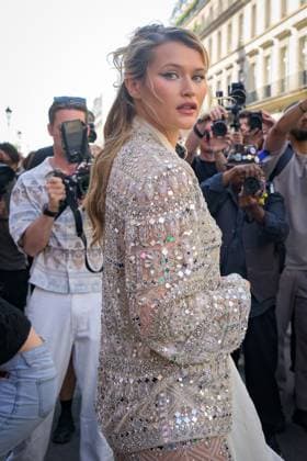 PFW - Zuhair Murad Outside Arrivals Chloe Lecareux attends the Zuhair Murad Haute Couture Fall Winter 2025 2026 show as part of Paris Fashion Week on July 09, 2025 in Paris, France. Photo by Laurent Zabulon ABACAPRESS.COM Paris France  Copyright: xZabulonxLaurent ABACAx