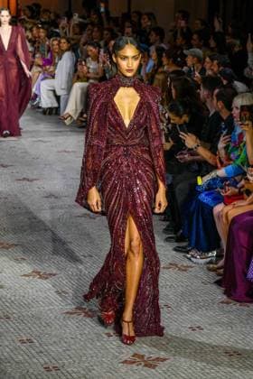 PFW - Zuhair Murad Runway A model walks the runway during the Zuhair Murad Haute Couture Fall Winter 2025 2026 show as part of Paris Fashion Week on July 09, 2025 in Paris, France. Photo by Shootpix ABACAPRESS.COM Paris France  Copyright: xShootpix ABACAx