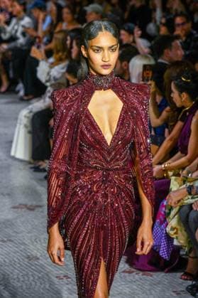 PFW - Zuhair Murad Runway A model walks the runway during the Zuhair Murad Haute Couture Fall Winter 2025 2026 show as part of Paris Fashion Week on July 09, 2025 in Paris, France. Photo by Shootpix ABACAPRESS.COM Paris France  Copyright: xShootpix ABACAx