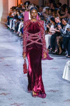 PFW - Zuhair Murad Runway A model walks the runway during the Zuhair Murad Haute Couture Fall Winter 2025 2026 show as part of Paris Fashion Week on July 09, 2025 in Paris, France. Photo by Shootpix ABACAPRESS.COM Paris France  Copyright: xShootpix ABACAx