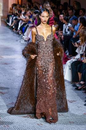 PFW - Zuhair Murad Runway A model walks the runway during the Zuhair Murad Haute Couture Fall Winter 2025 2026 show as part of Paris Fashion Week on July 09, 2025 in Paris, France. Photo by Shootpix ABACAPRESS.COM Paris France  Copyright: xShootpix ABACAx