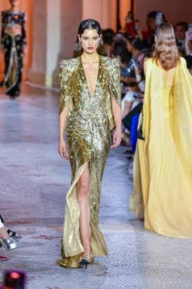 PFW - Zuhair Murad Runway A model walks the runway during the Zuhair Murad Haute Couture Fall Winter 2025 2026 show as part of Paris Fashion Week on July 09, 2025 in Paris, France. Photo by Shootpix ABACAPRESS.COM Paris France  Copyright: xShootpix ABACAx