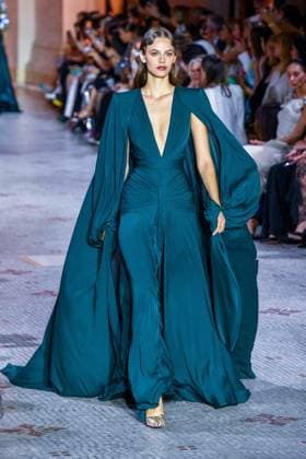 PFW - Zuhair Murad Runway A model walks the runway during the Zuhair Murad Haute Couture Fall Winter 2025 2026 show as part of Paris Fashion Week on July 09, 2025 in Paris, France. Photo by Shootpix ABACAPRESS.COM Paris France  Copyright: xShootpix ABACAx