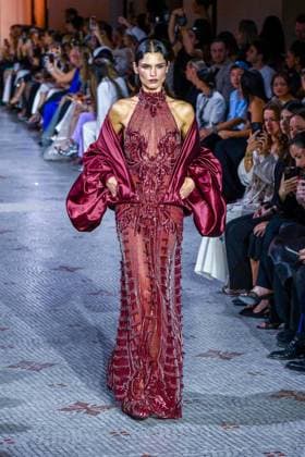 PFW - Zuhair Murad Runway A model walks the runway during the Zuhair Murad Haute Couture Fall Winter 2025 2026 show as part of Paris Fashion Week on July 09, 2025 in Paris, France. Photo by Shootpix ABACAPRESS.COM Paris France  Copyright: xShootpix ABACAx