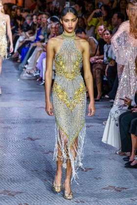 PFW - Zuhair Murad Runway A model walks the runway during the Zuhair Murad Haute Couture Fall Winter 2025 2026 show as part of Paris Fashion Week on July 09, 2025 in Paris, France. Photo by Shootpix ABACAPRESS.COM Paris France  Copyright: xShootpix ABACAx