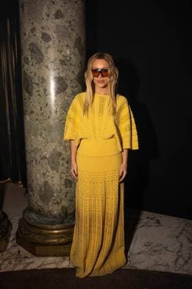 PFW - Elie Saab Front Row Maria Braz attends the Elie Saab Haute Couture Fall Winter 2025-2026 show, as part of Paris Fashion Week in Paris, France on July 9, 2025. Photo by Ammar Abd Rabbo ABACAPRESS.COM Paris France  Copyright: xAbdxRabboxAmmar ABACAx