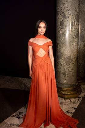PFW - Elie Saab Front Row Sofia Carson attends the Elie Saab Haute Couture Fall Winter 2025-2026 show, as part of Paris Fashion Week in Paris, France on July 9, 2025. Photo by Ammar Abd Rabbo ABACAPRESS.COM Paris France  Copyright: xAbdxRabboxAmmar ABACAx