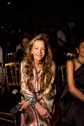 PFW - Elie Saab Front Row Caroline Scheufele attends the Elie Saab Haute Couture Fall Winter 2025-2026 show, as part of Paris Fashion Week in Paris, France on July 9, 2025. Photo by Ammar Abd Rabbo ABACAPRESS.COM Paris France  Copyright: xAbdxRabboxAmmar ABACAx