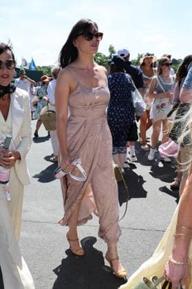 . 10 07 2025. London, United Kingdom. Daisy Lowe arriving on day eleven of the Wimbledon Tennis Championships in London..  xStephenxLockx xi-Imagesx IIM-26093-0003