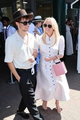 . 10 07 2025. London, United Kingdom. Emma Bunton arriving on day eleven of the Wimbledon Tennis Championships in London..  xStephenxLockx xi-Imagesx IIM-26093-0009