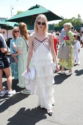 . 10 07 2025. London, United Kingdom. Lucy Boynton arriving on day eleven of the Wimbledon Tennis Championships in London..  xStephenxLockx xi-Imagesx IIM-26093-0012
