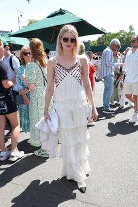 . 10 07 2025. London, United Kingdom. Lucy Boynton arriving on day eleven of the Wimbledon Tennis Championships in London..  xStephenxLockx xi-Imagesx IIM-26093-0013