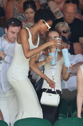 . 10 07 2025. London, United Kingdom. Jourdan Dunn in the crowd on day eleven of the Wimbledon Tennis Championships in London..  xStephenxLockx xi-Imagesx IIM-26093-0039