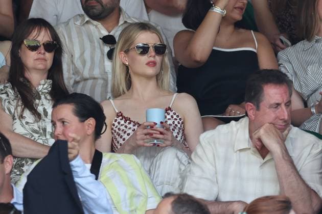 . 10 07 2025. London, United Kingdom. Lucy Boynton in the crowd on day eleven of the Wimbledon Tennis Championships in London..  xStephenxLockx xi-Imagesx IIM-26093-0046