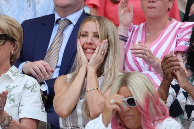 . 10 07 2025. London, United Kingdom. Ellie Goulding in the Royal Box on day eleven of the Wimbledon Tennis Championships in London..  xStephenxLockx xi-Imagesx IIM-26093-0047