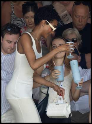 . 10 07 2025. London, United Kingdom. Model Jourdan Dunn in the crowd on day eleven of the Wimbledon Tennis Championships in London..  xStephenxLockx xi-Imagesx IIM-26093-0056