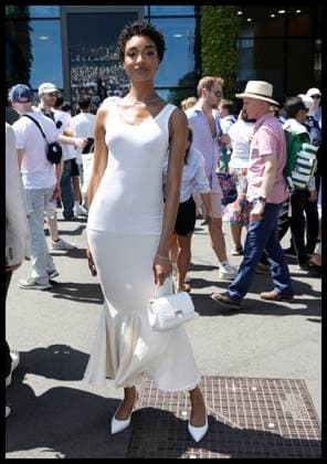 . 10 07 2025. London, United Kingdom. Model Jourdan Dunn arriving on day eleven of the Wimbledon Tennis Championships in London..  xStephenxLockx xi-Imagesx IIM-26093-0060