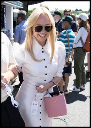 . 10 07 2025. London, United Kingdom. Emma Bunton arriving on day eleven of the Wimbledon Tennis Championships in London..  xStephenxLockx xi-Imagesx IIM-26093-0066
