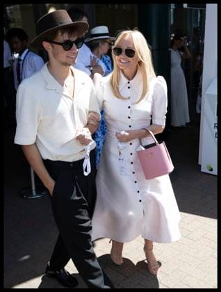 . 10 07 2025. London, United Kingdom. Emma Bunton arriving on day eleven of the Wimbledon Tennis Championships in London..  xStephenxLockx xi-Imagesx IIM-26093-0067