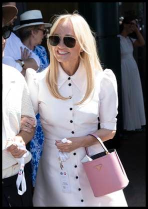 . 10 07 2025. London, United Kingdom. Emma Bunton arriving on day eleven of the Wimbledon Tennis Championships in London..  xStephenxLockx xi-Imagesx IIM-26093-0068