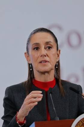 Mexico™s President Claudia Sheinbaum Holds News Conference Mexico s President Claudia Sheinbaum Pardo, speaks during a briefing, where she announce the Chocolate Bienestar that contains no artificial flavorings and is healthy. at the National Palace. on July 10, 2025 in Mexico City, Mexico. (Photo by Carlos Santiago Eyepix Group) Copyright: xCarlosxSantiago xEyepixxGroupx CS_10072025_161300
