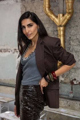 PFW - Rami Al Ali Front Row Farnoush Hamidian attends the Rami Al Ali Haute Couture Fall Winter 2025-2026 show, as part of Paris Fashion Week in Paris, France on July 10, 2025. Rami Al Ali is the first Syrian fashion designer to present a collection ‘officially’ at the Paris Haute Couture week. Photo by Ammar Abd Rabbo ABACAPRESS.COM Paris France  Copyright: xAbdxRabboxAmmar ABACAx