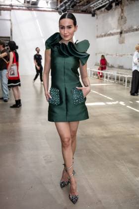 PFW - Rami Al Ali Front Row Diala Makki attends the Rami Al Ali Haute Couture Fall Winter 2025-2026 show, as part of Paris Fashion Week in Paris, France on July 10, 2025. Rami Al Ali is the first Syrian fashion designer to present a collection ‘officially’ at the Paris Haute Couture week. Photo by Ammar Abd Rabbo ABACAPRESS.COM Paris France  Copyright: xAbdxRabboxAmmar ABACAx