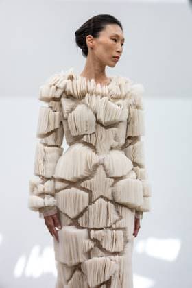PFW - Rami Al Ali Runway A model walks the runway at the Rami Al Ali Haute Couture Fall Winter 2025-2026 show, as part of Paris Fashion Week in Paris, France on July 10, 2025. Rami Al Ali is the first Syrian fashion designer to present a collection ‘officially’ at the Paris Haute Couture week. Photo by Ammar Abd Rabbo ABACAPRESS.COM Paris France  Copyright: xAbdxRabboxAmmar ABACAx