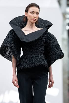 PFW - Rami Al Ali Runway A model walks the runway at the Rami Al Ali Haute Couture Fall Winter 2025-2026 show, as part of Paris Fashion Week in Paris, France on July 10, 2025. Rami Al Ali is the first Syrian fashion designer to present a collection ‘officially’ at the Paris Haute Couture week. Photo by Ammar Abd Rabbo ABACAPRESS.COM Paris France  Copyright: xAbdxRabboxAmmar ABACAx