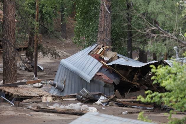 Flash flooding in New Mexico kills 3 RUIDOSO, NEW MEXICO, USA - JULY 11: A view of the destruction in the wake of a flash flood that descended upon the New Mexico mountain community of Ruidoso, New Mexico, United States on July 11, 2025. Torrential rainfall in southern New Mexico caused severe flash flooding on Tuesday, leaving at least three people dead and leading to dozens of emergency rescues, according to US local media. Jorge Salgado Anadolu New Mexico United States. Editorial use only. Please get in touch for any other usage.  Copyright: x2025xAnadoluxJorgexSalgadox