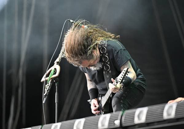 Entertainment Bilder des Tages Singer Max Cavalera of Brazilian-American group Soulfly performs during the second day of the Masters of Rock music festival, in Vizovice, Czech Republic, on July 11, 2025. (CTKxPhoto DaliborxGluck) CTKPhotoP2025071106530  CTKPhotoP2025071106530