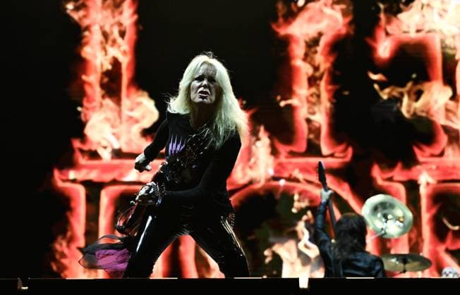 British guitarist, vocalist, and songwriter Lita Ford performs during the second day of the Masters of Rock music festival, in Vizovice, Czech Republic, on July 11, 2025. (CTKxPhoto DaliborxGluck) CTKPhotoP2025071107097  CTKPhotoP2025071107097