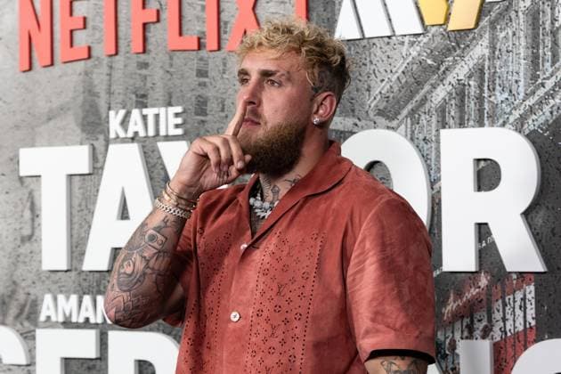 July 11, 2025, Bronx, New York, USA: Jake Paul arrives for Katie Taylor vs Amanda Serrano 3 boxing bout at Madison Square Garden in New York, NY on July 11, 2025 Bronx USA - ZUMAr339 20250711_znp_r339_001 Copyright: xLevxRadinx