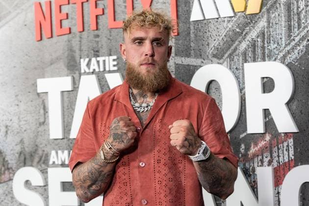 July 11, 2025, Bronx, New York, USA: Jake Paul arrives for Katie Taylor vs Amanda Serrano 3 boxing bout at Madison Square Garden in New York, NY on July 11, 2025 Bronx USA - ZUMAr339 20250711_znp_r339_005 Copyright: xLevxRadinx