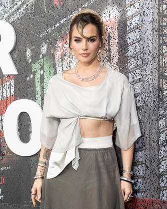 July 11, 2025, Bronx, New York, USA: Singer JoJo arrives for Katie Taylor vs Amanda Serrano 3 boxing bout at Madison Square Garden in New York, NY on July 11, 2025 Bronx USA - ZUMAr339 20250711_znp_r339_030 Copyright: xLevxRadinx