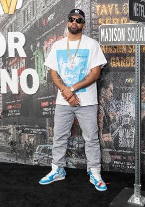 July 11, 2025, Bronx, New York, USA: The Kid Mero arrives for Katie Taylor vs Amanda Serrano 3 boxing bout at Madison Square Garden in New York, NY on July 11, 2025 Bronx USA - ZUMAr339 20250711_znp_r339_031 Copyright: xLevxRadinx
