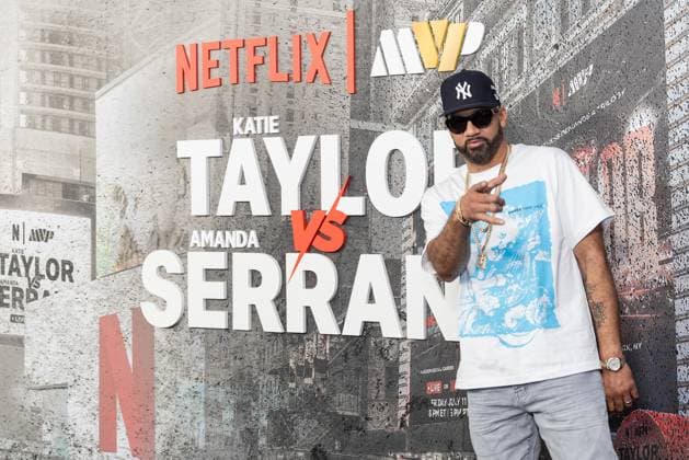 July 11, 2025, Bronx, New York, USA: The Kid Mero arrives for Katie Taylor vs Amanda Serrano 3 boxing bout at Madison Square Garden in New York, NY on July 11, 2025 Bronx USA - ZUMAr339 20250711_znp_r339_033 Copyright: xLevxRadinx