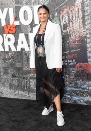 July 11, 2025, Bronx, New York, USA: Bela Bejaria arrives for Katie Taylor vs Amanda Serrano 3 boxing bout at Madison Square Garden in New York, NY on July 11, 2025 Bronx USA - ZUMAr339 20250711_znp_r339_034 Copyright: xLevxRadinx